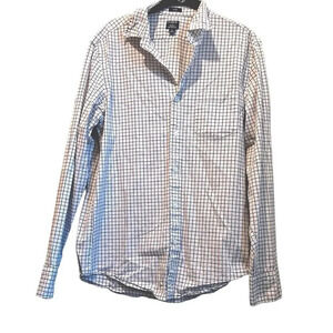 J. Crew Factory medium Flex Washed button down checkered dress shirt with pocket